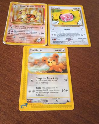  3 carte Pokemon 