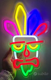 Luce arredo maschera crash Bandicoot nuova