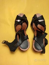 Sandali legno e cuoio nr.37 mod REMA made italy Abbigliamento e Accessori In vendita a Forli Cesena