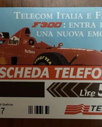 Schede telefoniche Lira usate Ferrari e Sci