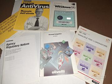 Olivetti,Windows,Norton ecc manuali1995