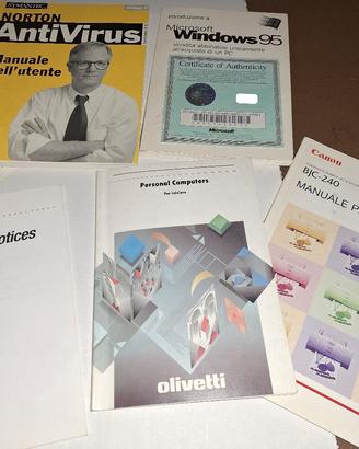 Olivetti,Windows,Norton ecc manuali1995