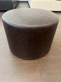 Pouf pelle vintage (da esposizione, come nuovo)