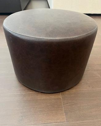 Pouf pelle vintage (da esposizione, come nuovo)