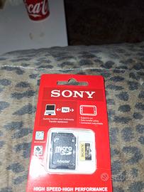 Sony scheda micro sd 256gb nuova