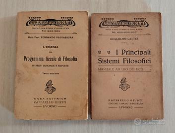 2 Libri Filosofia Giusti Livorno (1926-1937)