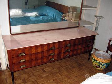 Comò camera letto modernariato in palissandro