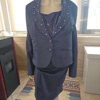 tailleur donna in pura seta taglia over