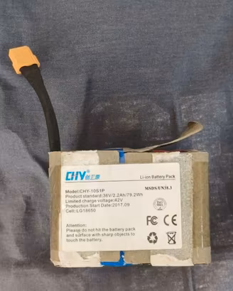 Batteria ricaricabile Li-ion 36V 2,2Ah – 79,2Wh