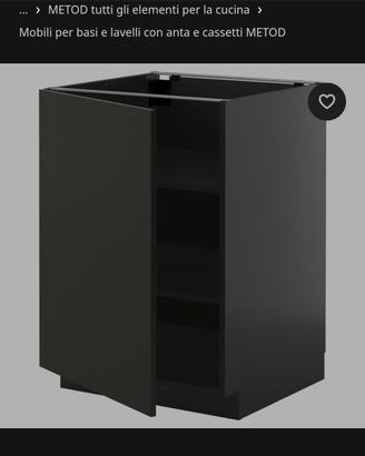 mobile ikea e piano cucina