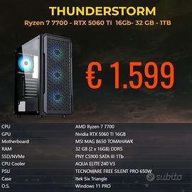 Ryzen 7 7700 - RTX 5060 TI - 32 GB - 1TB