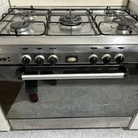 Cucina a Gas 5 fuochi in acciaio