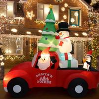 Gonfiabile auto Babbo Natale