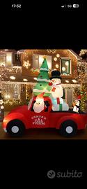 Gonfiabile auto Babbo Natale