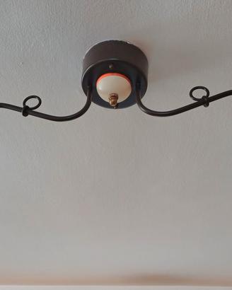 2 bei lampadari  in ceramica (2 coppie)