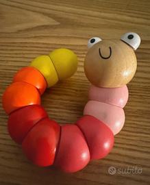 Gioco Piccolo lombrico in legno