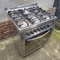 Cucina GAS LOFRA Inox 5 Fuochi Forno Professionale