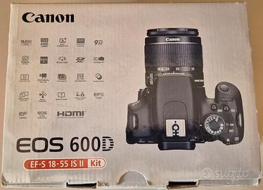Canon EOS 600D completa,pari al nuovo(6097 scatti)