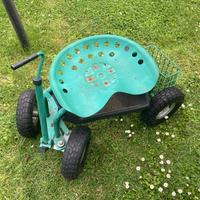 Carrello portavasi giardino con seduta  - Waldbeck