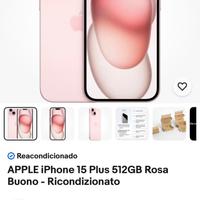 🇺🇸📱IPHONE 15 PLUS 512GB 🇺🇸 BATTERIA🔋 95%