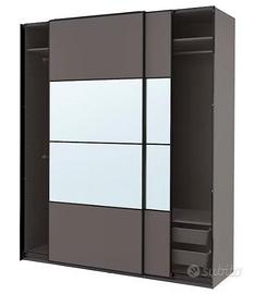 Armadio Ikea modello PAX marrone/nero