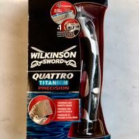 rasoio Wilkinson sword quattro titanium batteria