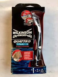 rasoio Wilkinson sword quattro titanium batteria