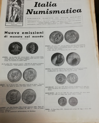 Periodico Italia Numismatica anni 1960-1963