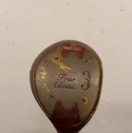 Mazza Driver da golf legno vintage Persimmon USA