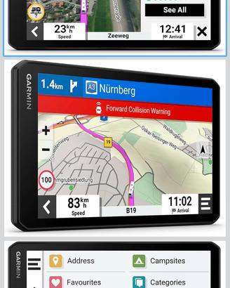 Garmin 795 navigatore camper dash cam integrata