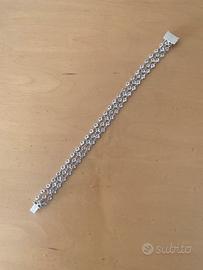 Bracciale oro bianco e brillanti
