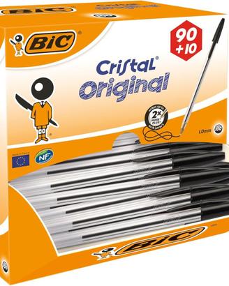 Bic Cristal Original Punta Media 1 mm Confez 100 