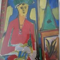 Quadro olio su tavola Monachesi