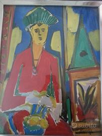 Quadro olio su tavola Monachesi