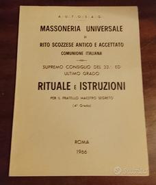 Massoneria Universale 4 grado 1966 rito scozzese 