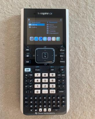 Calcolatrice grafica Ti nspire CX amessa maturità