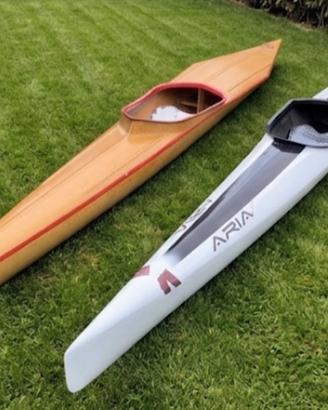 Coppia Kayak K1 olimpici ARIA Uno e Alessandrini