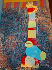 Metro da parete legno crescita bambino