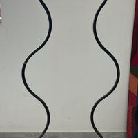 Coppia candelabri in ferro battuto