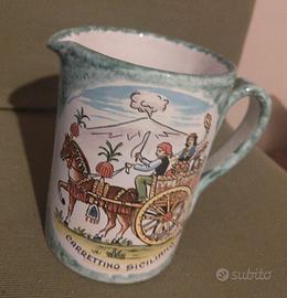 Brocca in ceramica “Carrettino Siciliano”