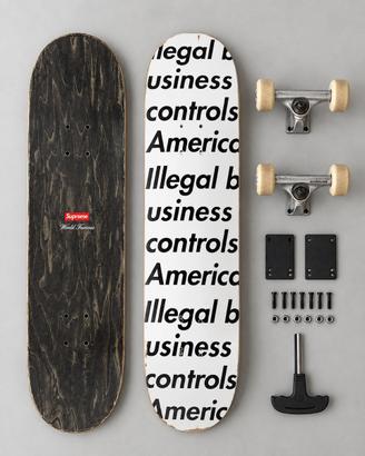 Supreme “Illegal Business Controls America” Deck
