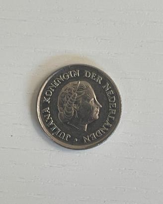 Moneta Paesi Bassi 25 cents - 1971