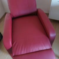 Poltrona Massaggiante in Pelle