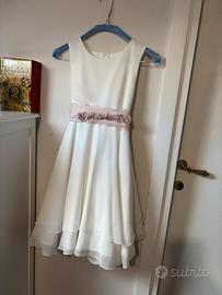 Vestito da cerimonia comunione ragazzina 10-12 ann
