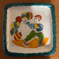 Piatto quadrato in ceramica De Simone