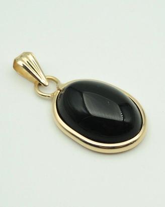 Pendente in oro 18kt e onice; 299€ => 179€ (-40%)
