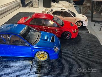 AUTOart 1:18   Mitsu 6 e 9  + subaru impreza WRC