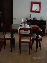 Tavolo antico in mogano - fine 800