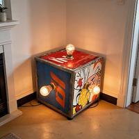 Lampada cubo artistica luminosa Vibrazioni