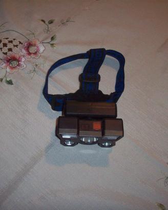 Torcia ricaricabile USB frontale 5 LED pesca hobby